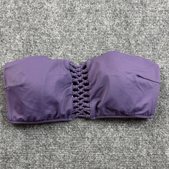 VICTORIA’S SECRET Women’s Purple Sexy Carova Crochet Bandeau Bikini Top - Medium - Picture 1 of 8